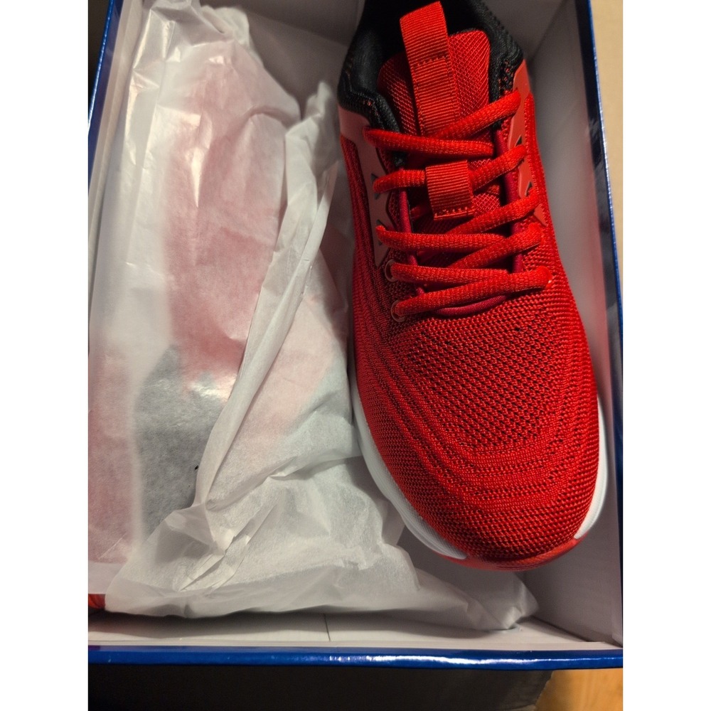 Jerko Red  Mesh Upper Lace Up Low Top Athletic Sneakers  M 7.5